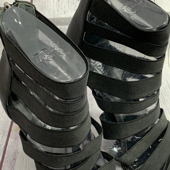 Charles by Charles David Black Elastic Strap Bonda - Picture 8 of 8